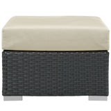 Sojourn Outdoor Patio Sunbrella® Ottoman by Lefancy