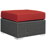 Sojourn Outdoor Patio Sunbrella® Ottoman by Lefancy