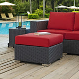 Sojourn Outdoor Patio Sunbrella® Ottoman by Lefancy