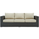Sojourn Outdoor Patio Sunbrella® Sofa by Lefancy