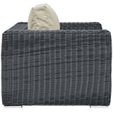Summon Outdoor Patio Fabric Sunbrella® Armchair by Lefancy