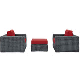 Summon 3 Piece Outdoor Patio Sunbrella® Sectional Set by Lefancy