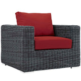 Summon 3 Piece Outdoor Patio Sunbrella® Sectional Set by Lefancy