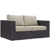 Convene Outdoor Patio Loveseat by Lefancy