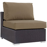 Convene Outdoor Patio Armless by Lefancy