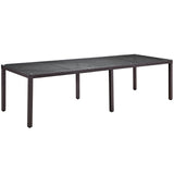 Convene 114" Outdoor Patio Dining Table by Lefancy