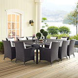 Convene 90" Outdoor Patio Dining Table by Lefancy