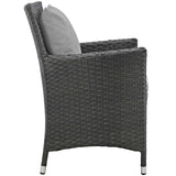Sojourn Dining Outdoor Patio Sunbrella® Armchair by Lefancy