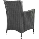 Sojourn Dining Outdoor Patio Sunbrella® Armchair by Lefancy