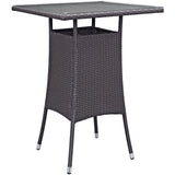 Convene Small Outdoor Patio Bar Table by Lefancy