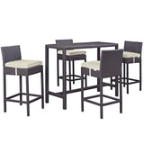 Convene 5 Piece Outdoor Patio Pub Set by Lefancy