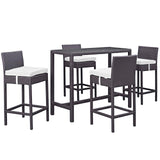 Convene 5 Piece Outdoor Patio Pub Set by Lefancy