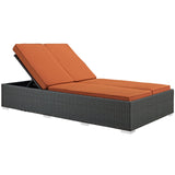 Sojourn Outdoor Patio Sunbrella® Double Chaise by Lefancy