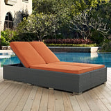 Sojourn Outdoor Patio Sunbrella® Double Chaise by Lefancy