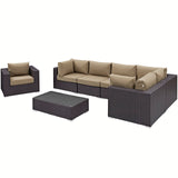 Convene 7 Piece Outdoor Patio Sectional Set by Lefancy