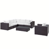 Convene 7 Piece Outdoor Patio Sectional Set by Lefancy