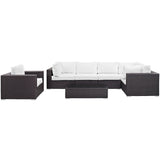 Convene 7 Piece Outdoor Patio Sectional Set by Lefancy