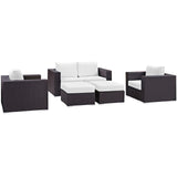 Convene 5 Piece Outdoor Patio Sofa Set by Lefancy