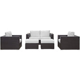 Convene 5 Piece Outdoor Patio Sofa Set by Lefancy