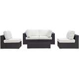 Convene 5 Piece Outdoor Patio Sectional Set by Lefancy