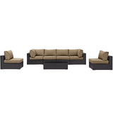 Convene 7 Piece Outdoor Patio Sectional Set by Lefancy