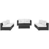 Convene 7 Piece Outdoor Patio Sectional Set by Lefancy