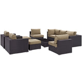 Convene 10 Piece Outdoor Patio Sectional Set by Lefancy