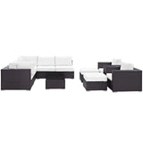 Convene 10 Piece Outdoor Patio Sectional Set by Lefancy