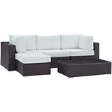 Convene 5 Piece Outdoor Patio Sectional Set by Lefancy