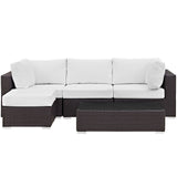 Convene 5 Piece Outdoor Patio Sectional Set by Lefancy