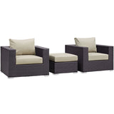 Convene 3 Piece Outdoor Patio Sofa Set by Lefancy