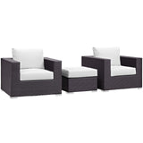 Convene 3 Piece Outdoor Patio Sofa Set by Lefancy