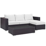 Convene 3 Piece Outdoor Patio Sofa Set by Lefancy