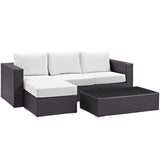 Convene 3 Piece Outdoor Patio Sofa Set by Lefancy