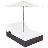 Convene Double Outdoor Patio Chaise by Lefancy