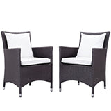 Convene 2 Piece Outdoor Patio Dining Set by Lefancy