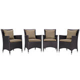 Convene 4 Piece Outdoor Patio Dining Set by Lefancy