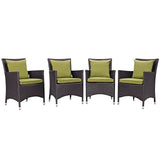 Convene 4 Piece Outdoor Patio Dining Set by Lefancy