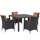 Convene 5 Piece Outdoor Patio Dining Set by Lefancy