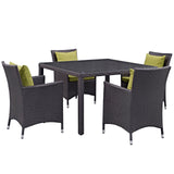 Convene 5 Piece Outdoor Patio Dining Set by Lefancy