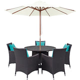 Convene 7 Piece Outdoor Patio Dining Set by Lefancy