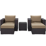 Convene 5 Piece Outdoor Patio Sectional Set by Lefancy