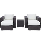 Convene 5 Piece Outdoor Patio Sectional Set by Lefancy