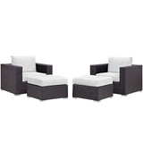 Convene 4 Piece Outdoor Patio Sectional Set by Lefancy