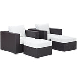 Convene 4 Piece Outdoor Patio Sectional Set by Lefancy