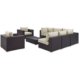 Convene 8 Piece Outdoor Patio Sectional Set by Lefancy