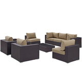 Convene 8 Piece Outdoor Patio Sectional Set by Lefancy