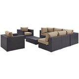 Convene 8 Piece Outdoor Patio Sectional Set by Lefancy