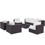 Convene 8 Piece Outdoor Patio Sectional Set by Lefancy