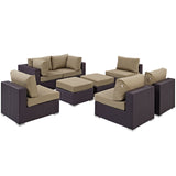 Convene 8 Piece Outdoor Patio Sectional Set by Lefancy